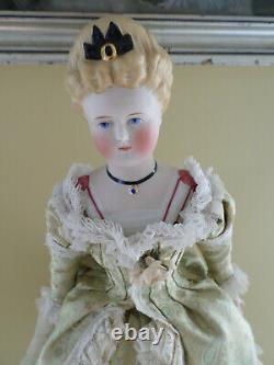 SUPERB! Alt Beck & Gottschalk Antique 18 Parian Doll Molded Jewel & Bodice