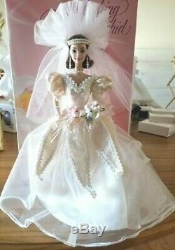 Sale1996 Blushing Orchid Bride Barbie Wedding Flower Porcelain Nib Vintage