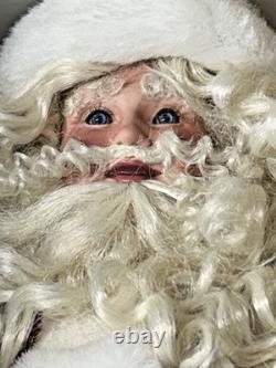 Santa s special delivery porcelain doll vintage 1999 w coa and accessories