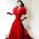 Scarlett O'hara 22 Doll Porcelain Franklin Red Dress Gone With Wind