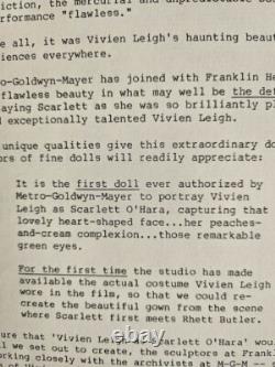 Scarlett O'Hara & Rhett Butler Porcelain dolls by Franklin Mint Vintage 1986