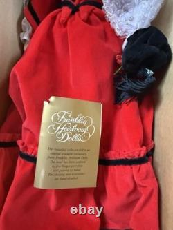 Set of 4 Franklin Heirloom Vintage Porcelain Collector Dolls