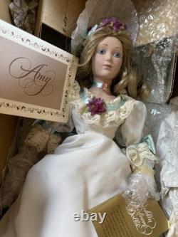 Set of 4 Franklin Heirloom Vintage Porcelain Collector Dolls