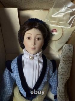 Set of 4 Franklin Heirloom Vintage Porcelain Collector Dolls