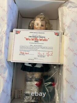 Shirley Temple Doll Danbury Mint 14 Porcelain 1987 Stand Up and Cheer (ftn)