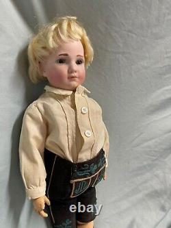 Simon and Halbig S&H Pouty boy doll Roman Numeral III original box head repair