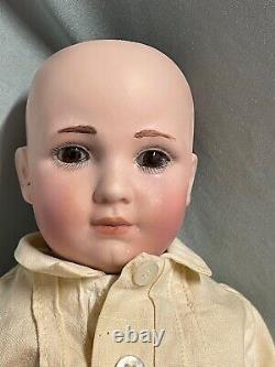 Simon and Halbig S&H Pouty boy doll Roman Numeral III original box head repair