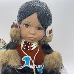 Soaring Eagle Porcelain Doll Vintage NIB Heritage Signature Collection 12327