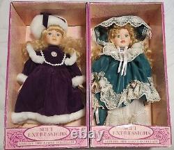 Soft Expressions Porcelain Doll Handcrafted Bisque Set Of 2 Vintage Limited Ed