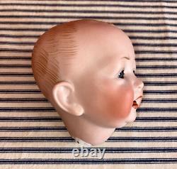Solid Dome 13 Hertel Schwab 151 German Bisque Head Character Baby Doll, Antique