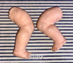 Solid Dome 13 Hertel Schwab 151 German Bisque Head Character Baby Doll, Antique