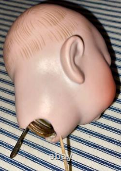 Solid Dome 13 Hertel Schwab 151 German Bisque Head Character Baby Doll, Antique