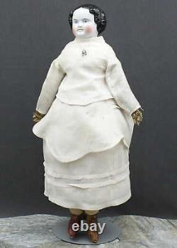 Splendid Antique German China Doll All Original