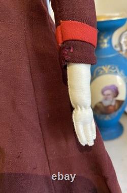 Superb 19 Antique 1850s Brown-Eyed Greiner China Lovely Period Costume & Boots