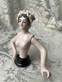 Superb & Rare Half-doll/demi-figurine/teepuppe/pincushion Doll/henri Delcourt