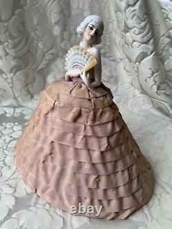 Superb & Rare Half-doll/demi-figurine/teepuppe/sewing Box/buste/fasold & Stauch