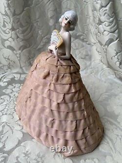 Superb & Rare Half-doll/demi-figurine/teepuppe/sewing Box/buste/fasold & Stauch