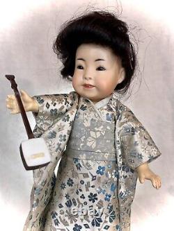 Superb VNTG JDK 243 Kestner Repro Porcelain/composition Handmade outfit Kimono