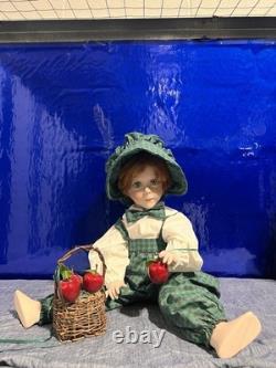 THE DOLL MAKER VTG Apple Annie and Apple Andy Set FULLY PORCELAIN By Linda Rick