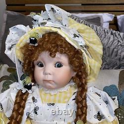 The Doll Maker Porcelain Doll Bee My Honey 569/2500 By Linda Rick WithOriginal Box