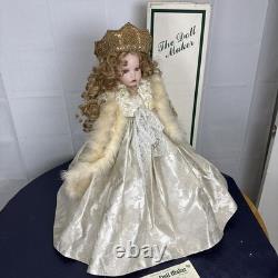 The Doll Maker Talon 33in Porcelain Collector Doll, Linda Rick Signed, COA Stand