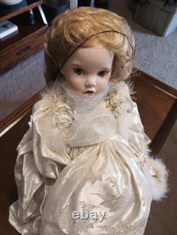 The Doll Maker Talon 33in Porcelain Collector Doll, Linda Rick Signed, COA Stand
