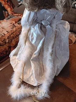 The Doll Maker Talon 33in Porcelain Collector Doll, Linda Rick Signed, COA Stand