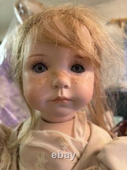 The Doll Maker Vintage /Collectible Porcelain Doll with Stand