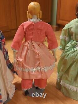 The March Girls Little Women Yield House Doll Set Porcelain Vintage