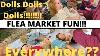 Thrifting For Barbie And Vintage Dolls At The Flea Market Lots Of Dolls Today Old U0026 New