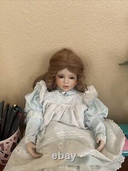 Tiffany 19 BISQUE PORCELAIN DOLL Artworks 1989 LINDA MASON REPRODUCTION Vintage