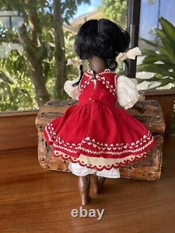 Ultra Rare 14 Black Gebruder Kuhnlenz Character Doll, Circa 1884 on