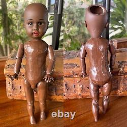 Ultra Rare 14 Black Gebruder Kuhnlenz Character Doll, Circa 1884 on