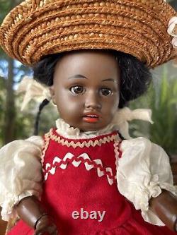 Ultra Rare 14 Black Gebruder Kuhnlenz Character Doll, Circa 1884 on