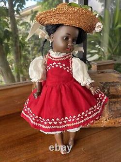 Ultra Rare 14 Black Gebruder Kuhnlenz Character Doll, Circa 1884 on