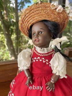 Ultra Rare 14 Black Gebruder Kuhnlenz Character Doll, Circa 1884 on