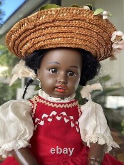 Ultra Rare 14 Black Gebruder Kuhnlenz Character Doll, Circa 1884 on