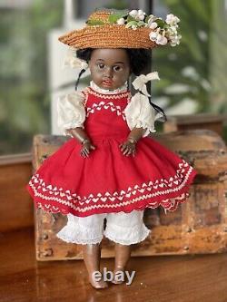 Ultra Rare 14 Black Gebruder Kuhnlenz Character Doll, Circa 1884 on