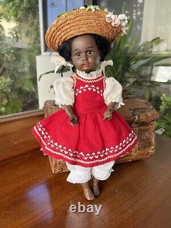 Ultra Rare 14 Black Gebruder Kuhnlenz Character Doll, Circa 1884 on