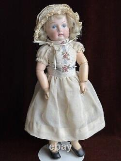 Unidentified Vintage 13.5 Artist Reproduction  Bisque Head Comp. Body Doll