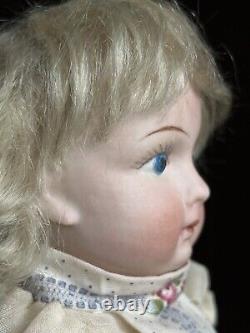 Unidentified Vintage 13.5 Artist Reproduction  Bisque Head Comp. Body Doll