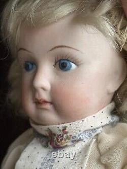 Unidentified Vintage 13.5 Artist Reproduction  Bisque Head Comp. Body Doll