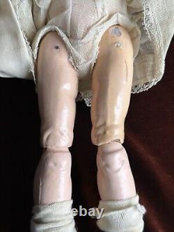 Unidentified Vintage 13.5 Artist Reproduction  Bisque Head Comp. Body Doll