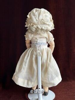 Unidentified Vintage 13.5 Artist Reproduction  Bisque Head Comp. Body Doll