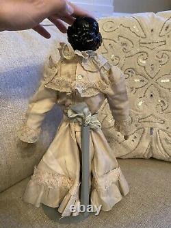 Unusual 14 Sweet Face Antique Jenny Lind China Doll With Antique Dress Body As Is