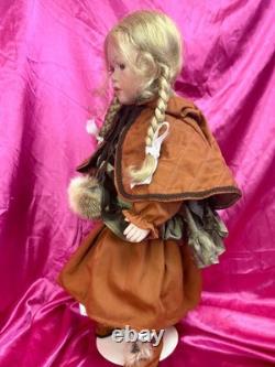 Ute Kase Lepp GERDA Art Doll LE #14/20 German Bisque Folklore Costume Fur Signed
