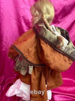 Ute Kase Lepp GERDA Art Doll LE #14/20 German Bisque Folklore Costume Fur Signed