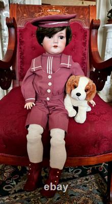 VERY CUTE! 24 Antique German BOY DOLL -Bergman BJB, SAILOR SUIT, Sleep eyes
