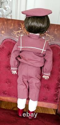VERY CUTE! 24 Antique German BOY DOLL -Bergman BJB, SAILOR SUIT, Sleep eyes