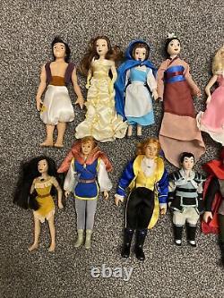 VINTAGE 1990s DISNEY PRINCESS BUNDLE BRIDE ARIEL PORCELAIN LITTLE MERMAID DOLL